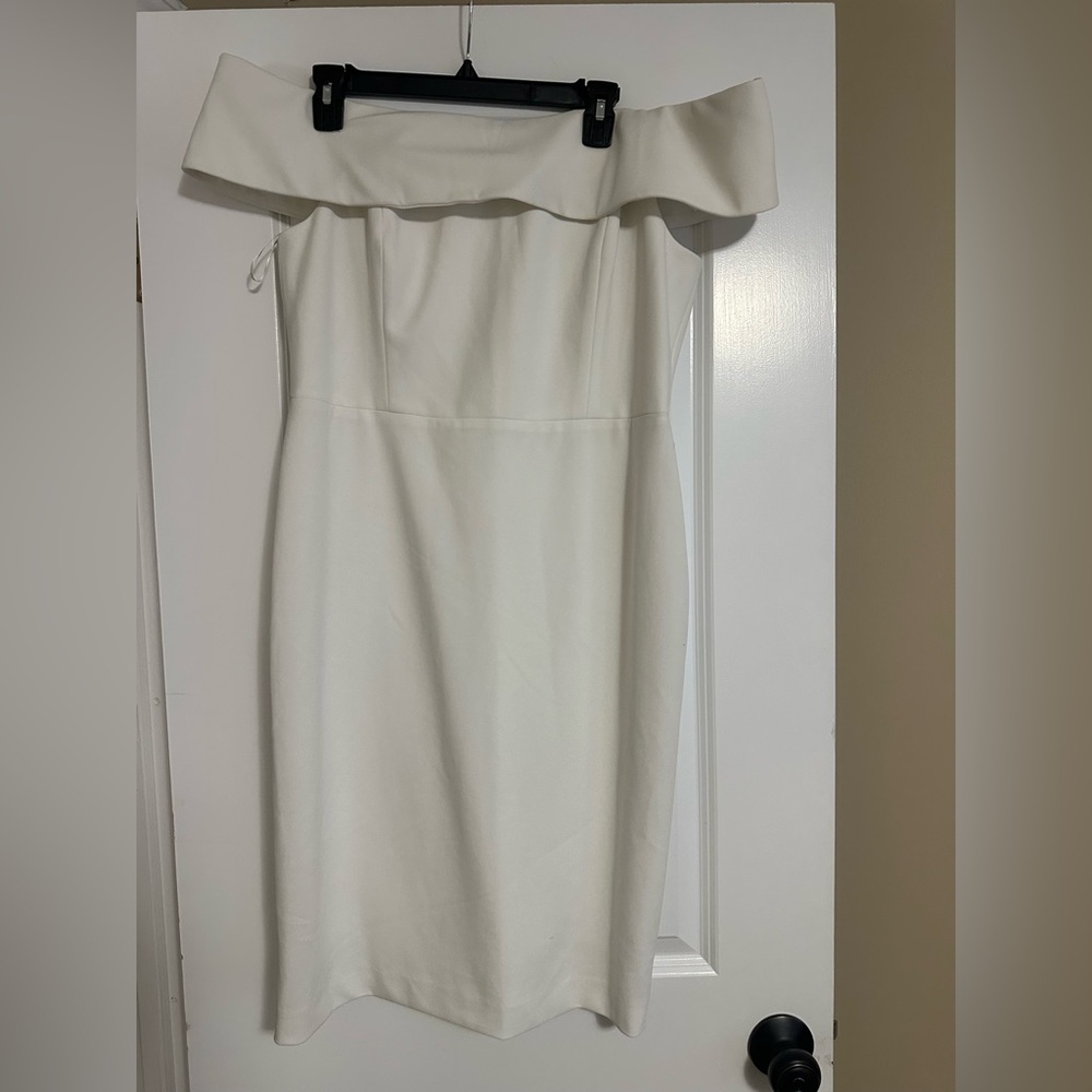 Calvin Klein Strapless White Dress